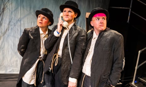 Smart and endearing ... Cara Withers, Josie Underwood and Jack Wakely in Godot Is a Woman.