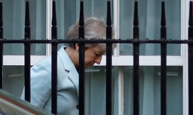Theresa May arrives at Downing Street, 21 September 2018