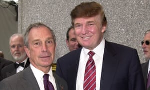 Michael Bloomberg and Donald Trump in New York, New York, on 20 May 2003. 