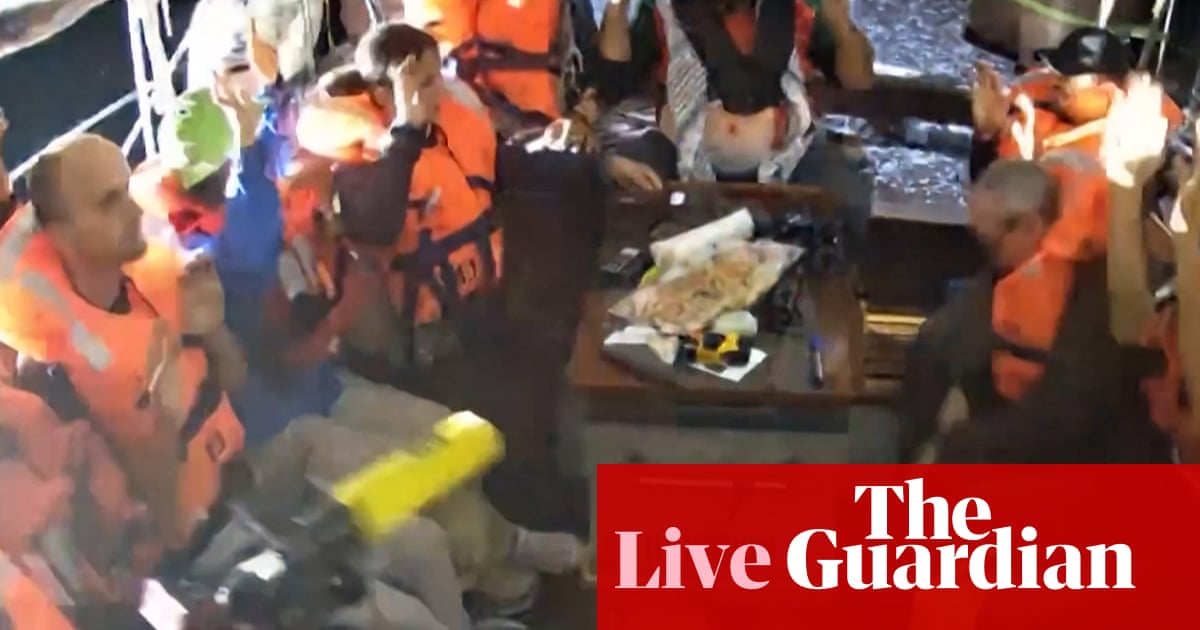 Israeli forces say aid boat activists, including Greta Thunberg, leaving Israel  Middle East crisis live