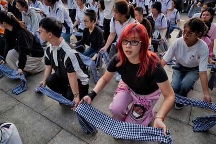 Protesters mark anniversary