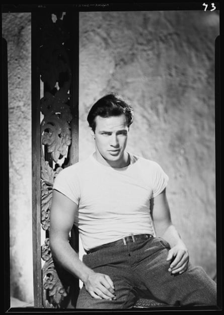 American actor Marlon Brando in character as Stanley Kowalski in the film A Streetcar Named Desire, directed by Elia Kazan, 1950.