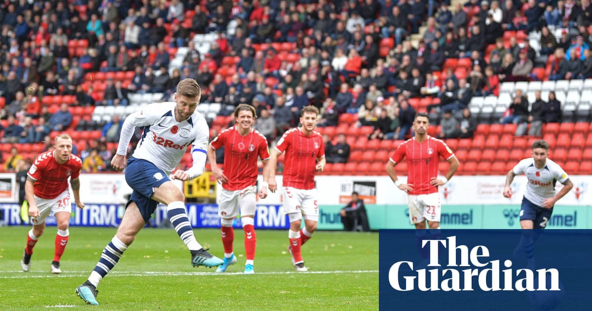 Preston go top of Championship as Paul Gallagher penalty sinks Charlton