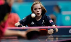 Bly Twomey keeps her eye on the ball in her semi-final against Kübra Korkut of Turkey