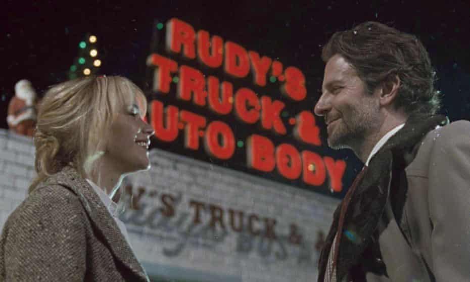Keeping it unreal … Jennifer Lawrence and Bradley Cooper in Joy.