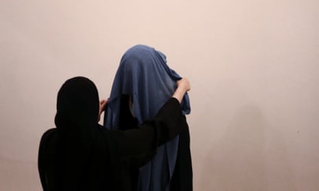 Two women wearing hijabs