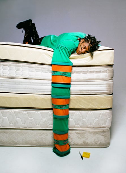 Art on his sleeve … Teezo Touchdown.