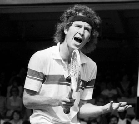 John McEnroe at Wimbledon in 1981.