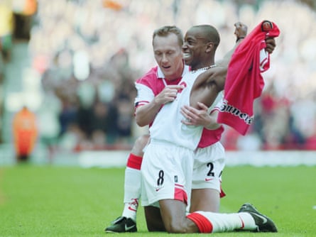 Ian Wright breaks Arsenal’s goalscoring record in September 1997.