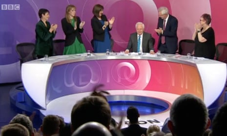 David Dimbleby’s last Question Time on the BBC