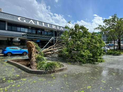 Port Macquarie residents have described the wild winds as a ‘mini-cyclone’
