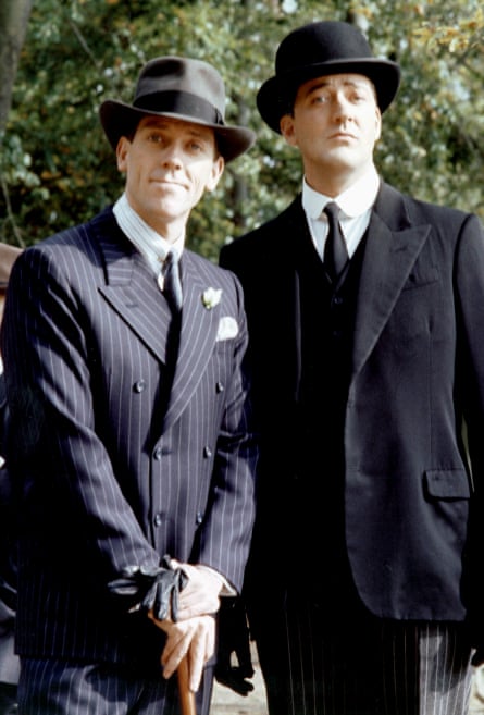 With Hugh Laurie in Jeeves and Wooster.