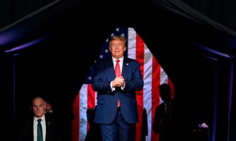 FILES-US-POLITICS-TRUMP-VOTE<br>(FILES) In this file photo taken on February 19, 2020 US President Donald Trump arrives to deliver remarks at a Keep America Great rally in Phoenix, Arizona. - President Donald Trump tweeted on the late hours of June 12 that he decided to postpone his rally in Tulsa, Oklahoma, originally scheduled for June 19th, the Juneteenth Holiday marking the end of slavery in America, to June 20 out of respect for this Holiday. (Photo by JIM WATSON / AFP) (Photo by JIM WATSON/AFP via Getty Images)