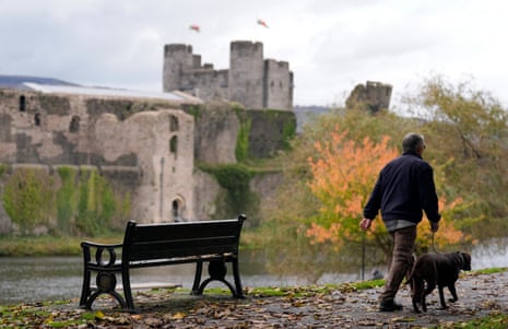 Jess Phillips has full confidence of PM, says minister, after grooming gang survivors say inquiry will fail if she stays 7 And here is a man walking his dog today past the constituency’s most famous landmark, Caerphilly Castle.