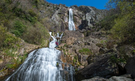 Mizarela Waterfall, one of the highest in Europe outside the Alps, Portugal.