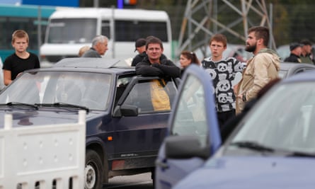 On Friday, Ukrainian citizens fled occupied parts of eastern Ukraine