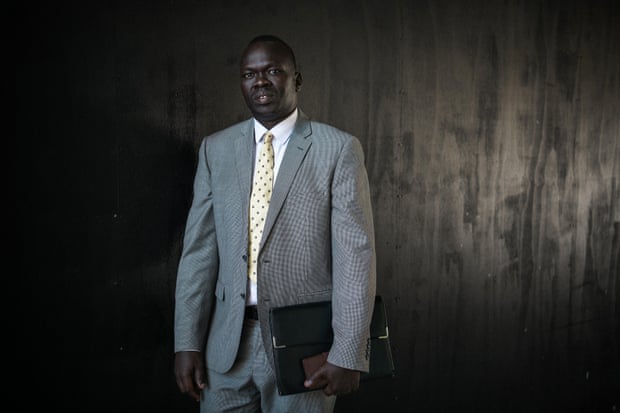 South Sudanese community leader Richard Deng, close to his office in Melbourne’s CBD