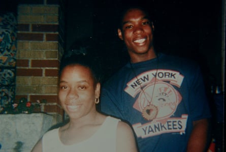 Yusuf Hawkins with his mother Diane Hawkins