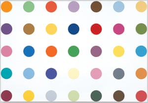 Evolution … one of the spot paintings.