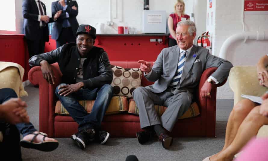 Jamal Edwards with the Prince of Wales in 2013.