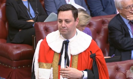 Ben Houchen in peer garb