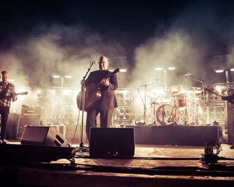 Pixies Perform At The O2 Academy Brixton<br>LONDON, ENGLAND - NOVEMBER 28: Black Francis, Joey Santiago and Paz Lenchantin of Pixies perform at O2 Academy Brixton on November 28, 2016 in London, England. (Photo by Venla Shalin/Redferns)