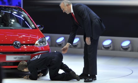 Let me just fit a cheat box … Brodkin disrupts a Volkswagen launch in 2016.