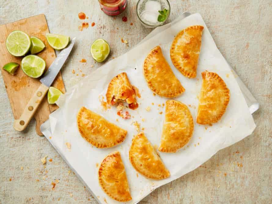 Yotam Ottolenghi’s prawn and cream cheese pasties.