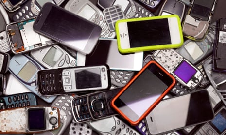 Old mobile and smart phones