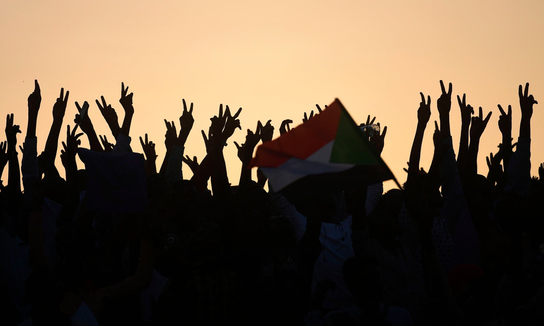 Protesters in the Sudanese capital Khartoum in 2019.