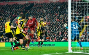Van Dyke heads home, 4-0 Liverpool.