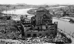 The devastated city of Hiroshima.