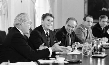 Cheney with Ronald Reagan in 1983.