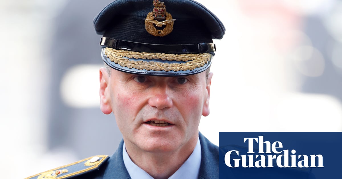 RAF suspends senior commander allegedly seen naked outside home
