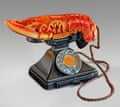 Lobster Telephone (red), 1938, by Salvador Dalí and Edward James.