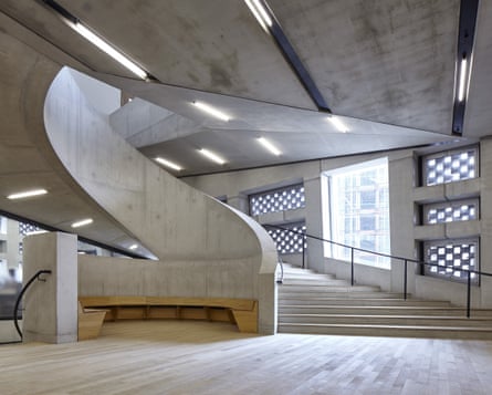 ‘The grandest staircase in London’, in the Switch House extension to Tate Modern by Herzog &amp; de Meuron.