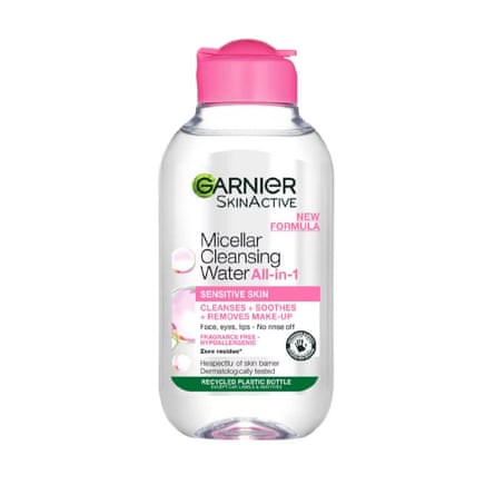 Garnier Micellar Water Facial Cleanser For Sensitive Skin, Travel Size 100ml