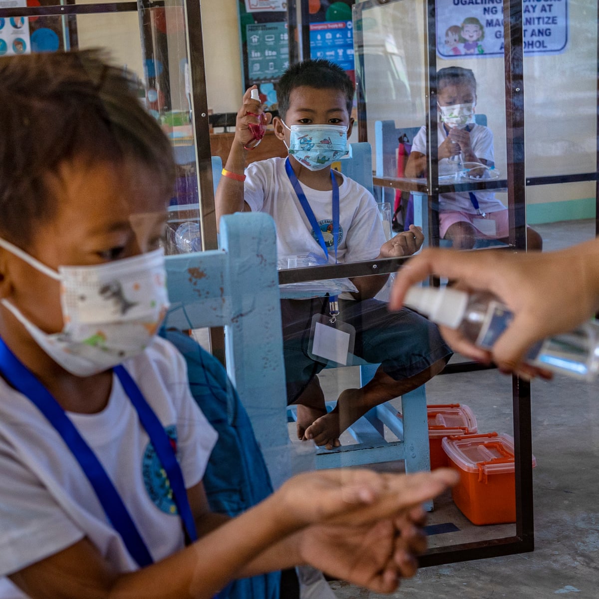 Children Back At School In Philippines After Months Of Home Study Philippines The Guardian Children Back At School In Philippines After Months Of Home Study Philippines The Guardian