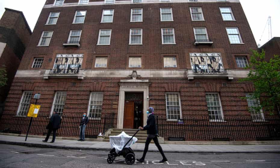 St Mary's hospital in London, where one of the two people diagnosed with monkeypox is being treated.
