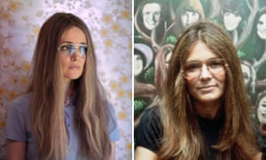 Rose Byrne, left, in Mrs America, and the real Gloria Steinem in 1977.