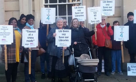 An anti-cuts demonstration outside the County Hall in Northampton in December 2017