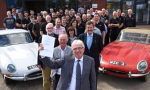 Peter Neumark and Classic Motor Cars’s staff