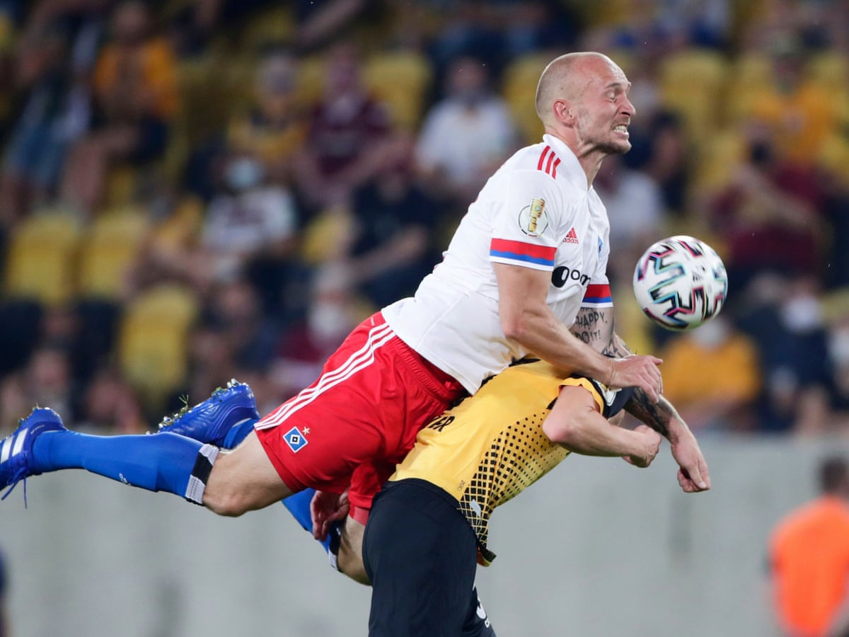 Hamburg S Leistner Confronts Dresden Fans In Stands After German Cup Defeat Hamburg The Guardian