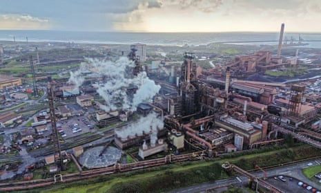 The Tata Steelworks in Port Talbot, Wales