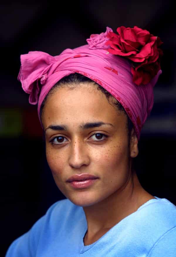 Zadie Smith, photographed at the Edinburgh books festival in 2001.