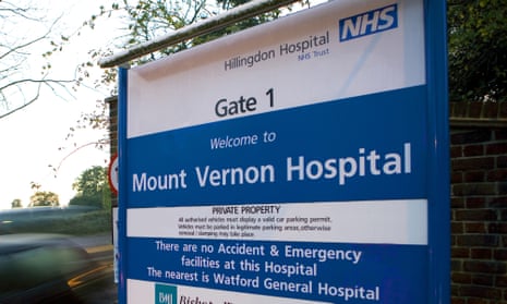 Entrance of Mount Vernon hospital, Middlesex.