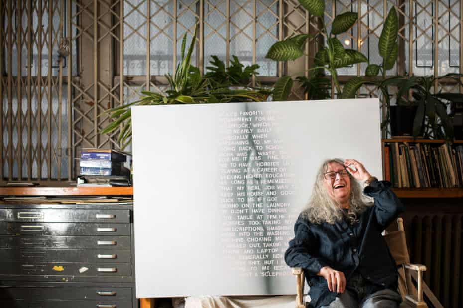 ‘You cannot be ahead of your time’ … Tompkins with the painting My Ex’s.