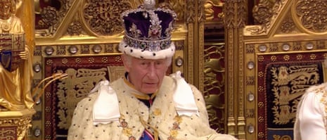 King Charles delivering king's speech