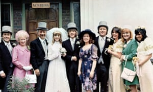 Peter Butterworth, June Whitfield, Sid James, Carol Hawkins, Robin Askwith, Diana Coupland, Terry Scott, Sally Geeson, Patsy Rowlands and Patricia Franklin in Bless This House, 1972-73