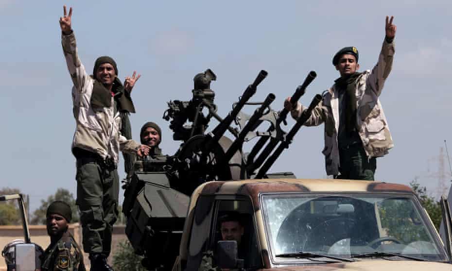Libyan National Army fighters